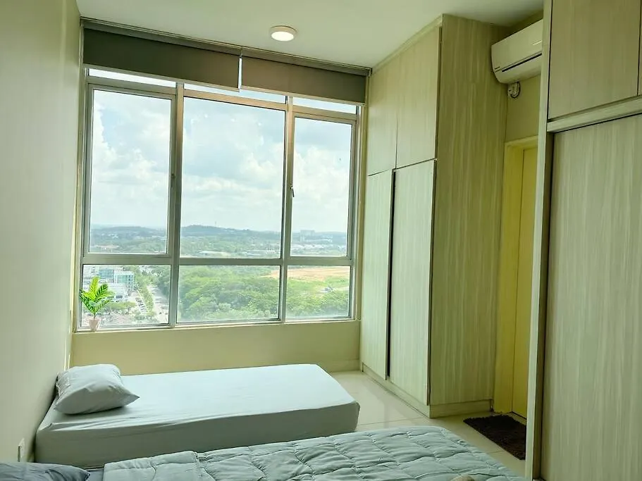 Apartment Jb City Sunset Studio Paradigm Sutera & Utm Wifi 4Pax Johor Bahru